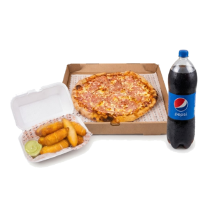 PIZZA + TEQUEÑOS + BEBIDA